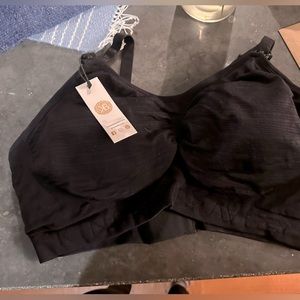 NWT Kindred Bravely Sublime Pumping & Nursing Bra Black New XL Busty